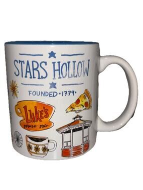 Gilmore Girls Stars Hollow Coffee Mug Luke's Diner Cup Warner Bros 20 oz. NEW